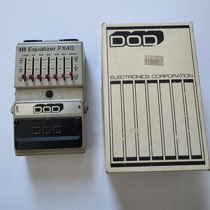 Vintage DOD FX40 Equalizer Guitar Effect Pedal USA Box And Contents